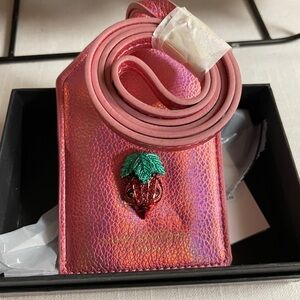 Kurt Keiger Pink Iridescent Women's Southbank tag lanyard NWT